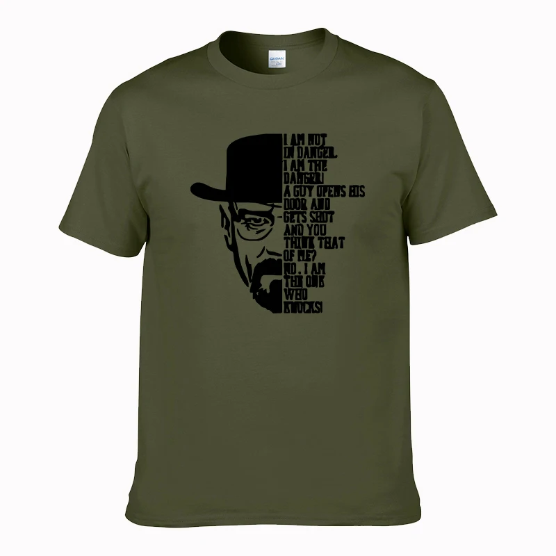 

2018 Cotton Printed T Shirt Summer Style Fashion Short Sleeve O-neck Tshirts BREAKING BAD Men's T-shirts Swag Men T shirts tops