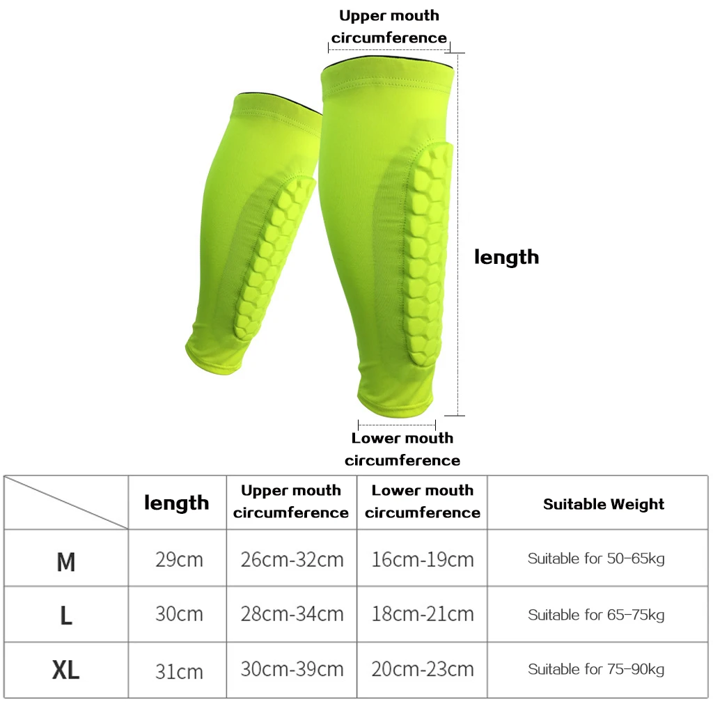 1 PC Honeycomb Shin Guard Professional Sports Football Shields Soccer Legging Shinguards Leg Sleeves Protective Gear