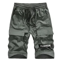 Мужские шорты-карго в стиле милитари летние модные хлопковые повседневные рабочие короткие брюки Спортивные Ремни тактические шорты для мужчин