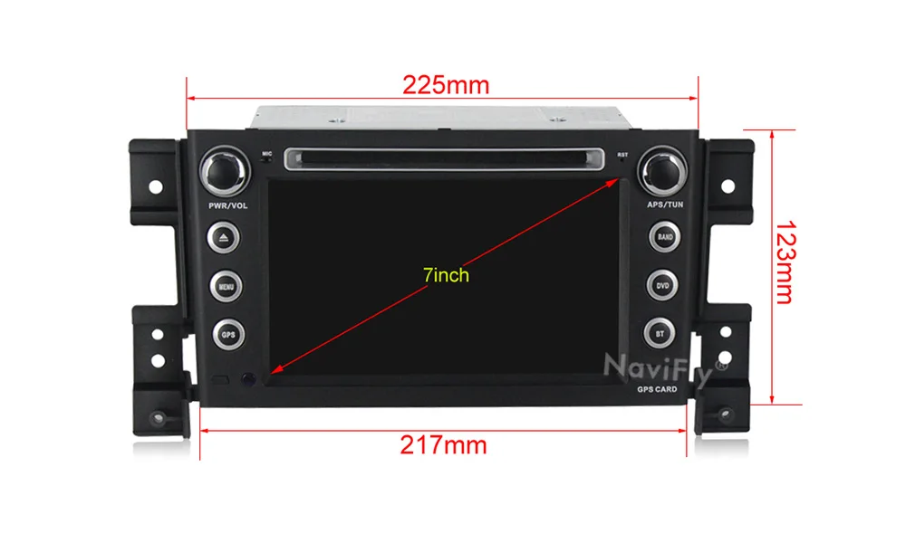 Excellent Android 9.1 HD screen 32G ROM 2din Car multimedia gps player for SUZUKI GRAND VITARA 2007-2013 car radio bt DVR view camera 9