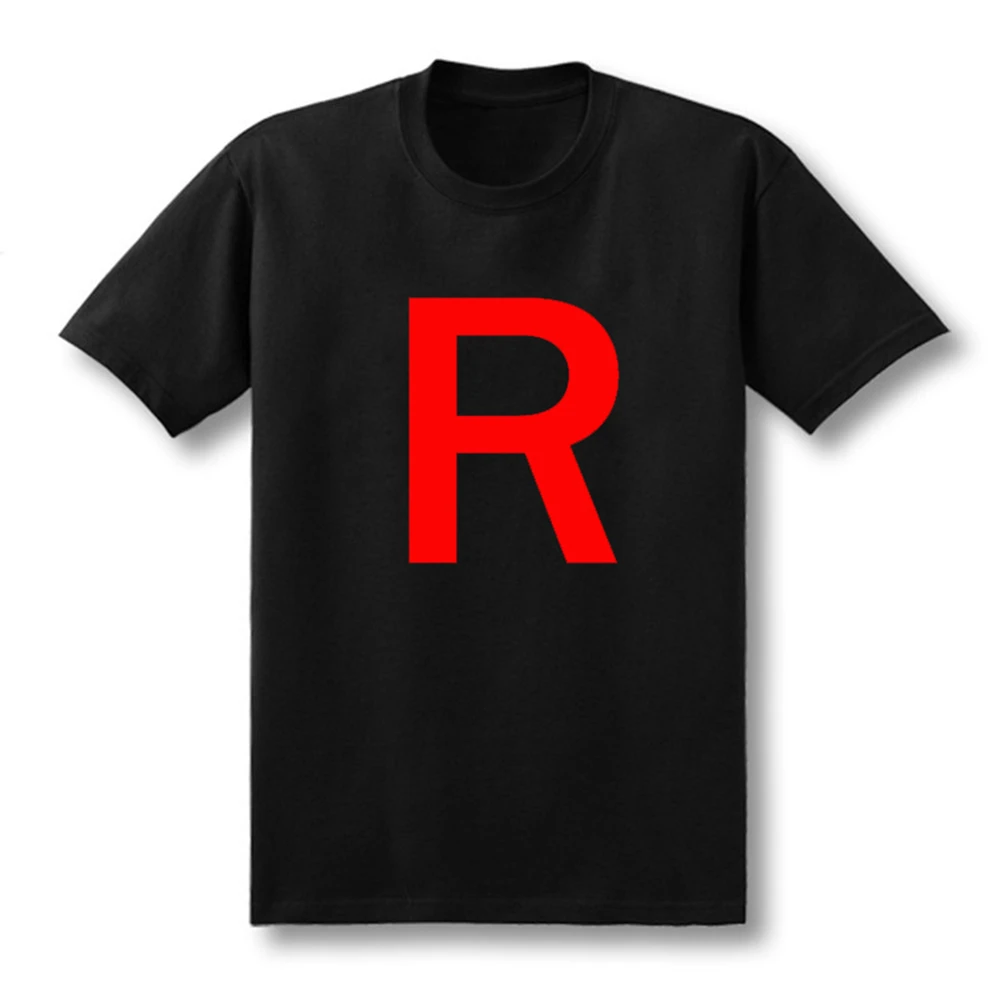 

Pokemon T-Shirt Team Rocket R Tee MEN Women Short Sleeve Shirt Summer Tops