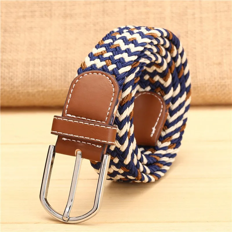 AEbone Stretch Elastic Western Cowboy Belt For Kids Kemer Children Canvas Belt Boy Girl For Jeans YB011