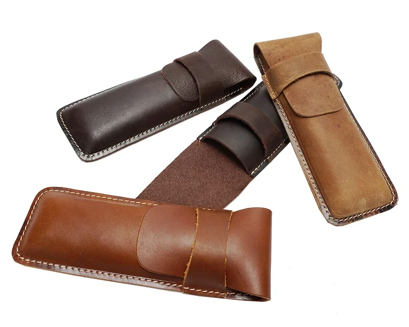 2019 Top Brand Genuine Leather Pen Bag Retro Trend Unisex Leather Pen Bag Vertical Buckle New Style Packing Organizers 2019 Top Brand Genuine Leather Pen Bag Retro Trend Unisex Leather Pen Bag Vertical Buckle New Style Packing Organizers