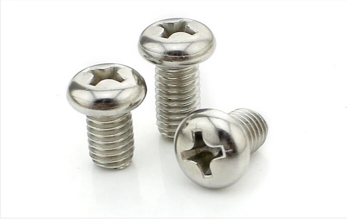 

10pcs Stainless steel screws M8*45/50/55/60-100 mm cross pan head machine screws, round head bolts