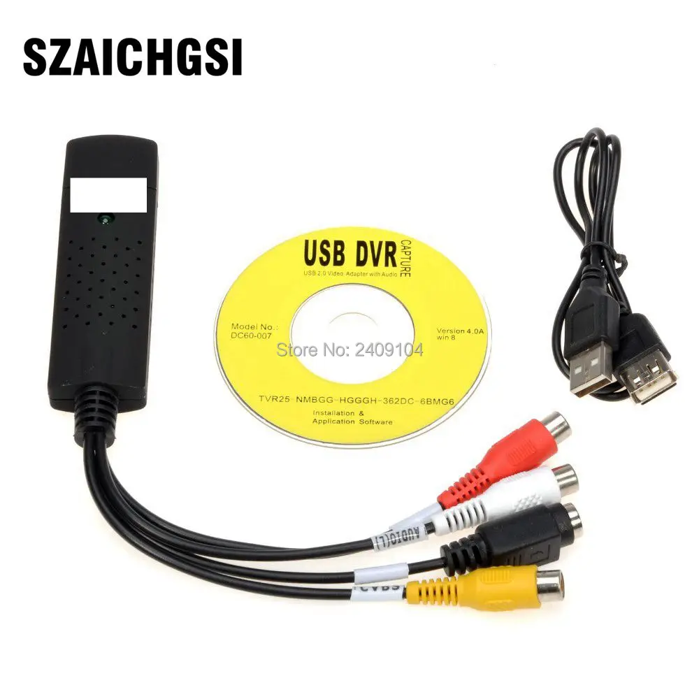 SZAICHGSI USB 2,0 Легкий колпачок dc60 ТВ DVD VHS видео крышка туры карты Аудио AV легче колпачок адаптер 20 штук/лот