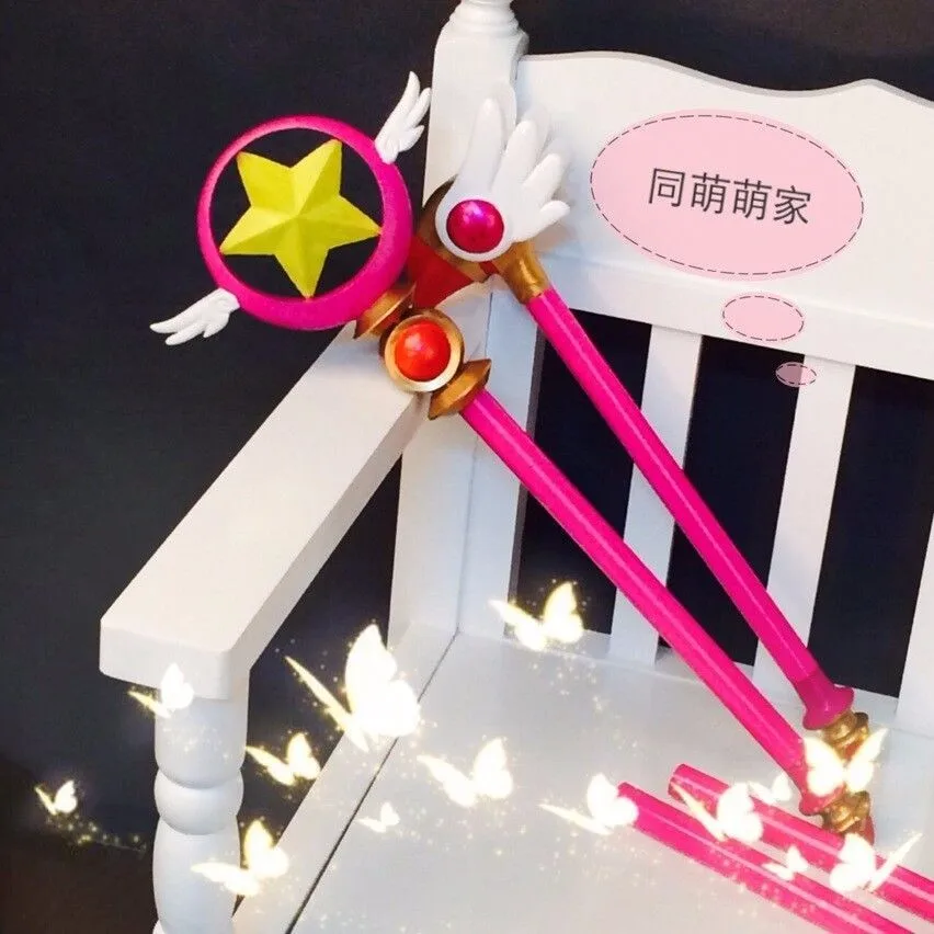 CARDCAPTOR SAKURA Card Captor Sakura Birdhead Star Magic Stick палочка аксессуары для косплея Porp