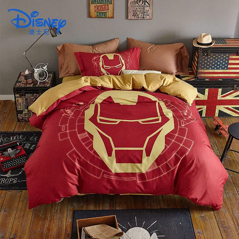 Комплекты постельного белья с 3D принтом Disney Marvel HD 4 шт. постельное белье рисунком