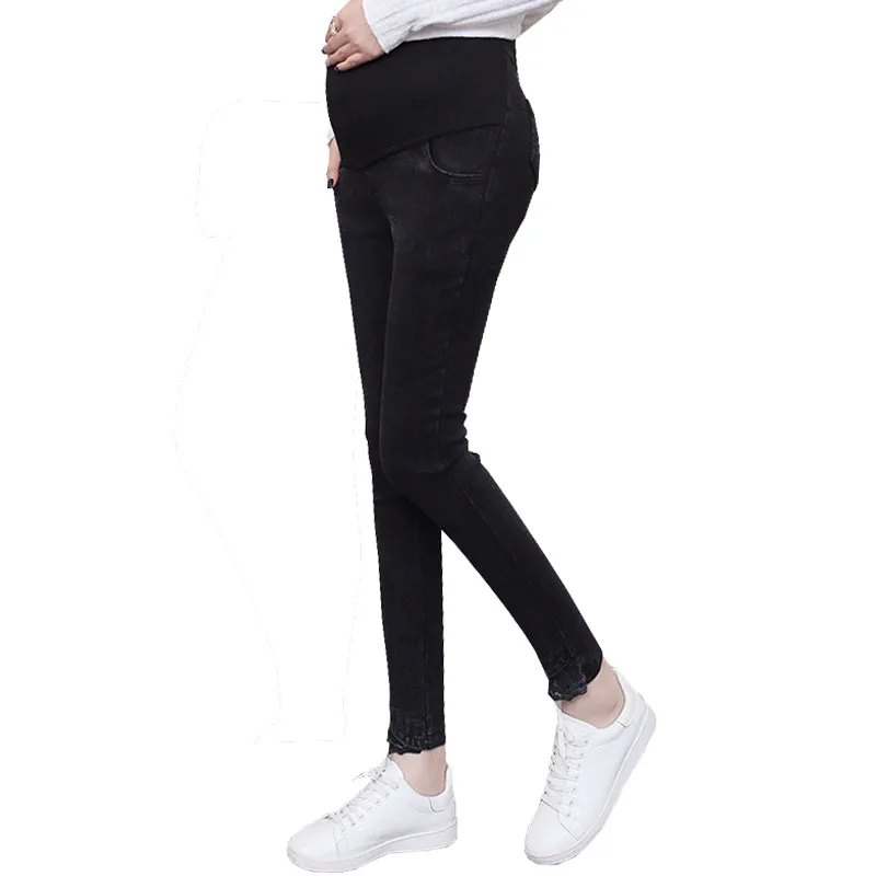

Lace Stretch Skinny Maternity Jeans For Pregnant Women Denim Pants Cotton Leggings Pregnancy Prop Belly Pants Abdominal Jeans