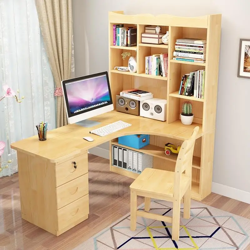 Кровать De Oficina Escritorio Mueble поддержка Ordinateur портативный винтажный деревянный компьютерный планшет прикроватный столик для ноутбука с книжной полкой