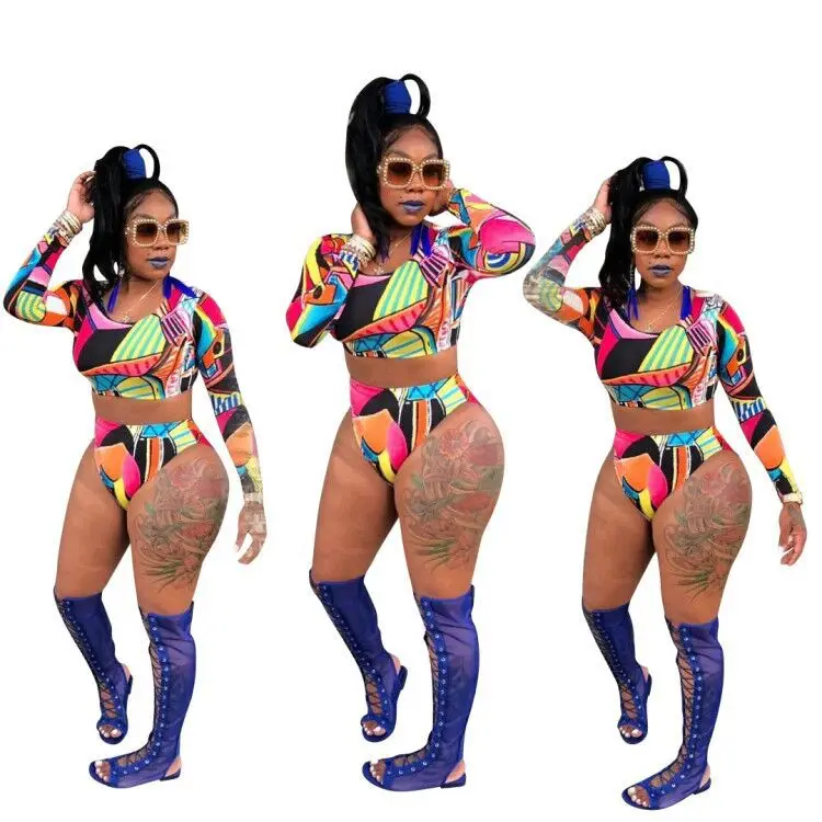 

2019 Print tracksuit Women's Set Summer Beach Two Pieces suits Lady outfit fashion sexy casual Jumpsuits LD8126