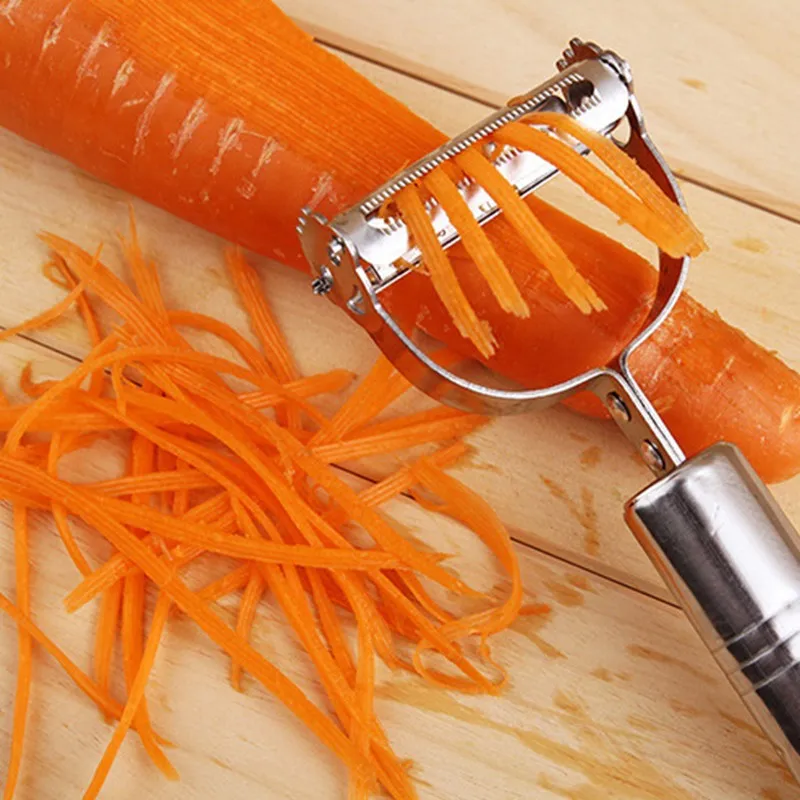 1 PC Grater Slicer Stainless Steel Carrot Potato Fruit Peeler Durable