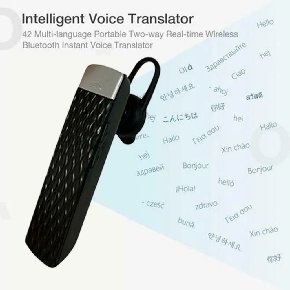 Smart Instant Translation Bluetooth 5.0 Headset 33 Languages Interpreter Earbud