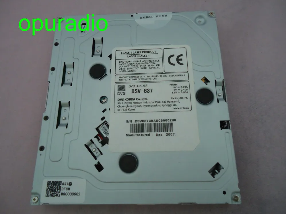 

Original brand new Korea DVS DVD loader DSV-837 DVS-837 for Chrysler G.MC Toyota Car DVD Audio Systems