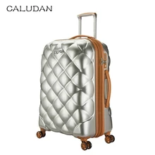 20'24'29'Women чемодан на колесиках Универсальный чемодан на колесах Valise enfant ультра легкий пансион Дорожный чемодан Lingge шаблон