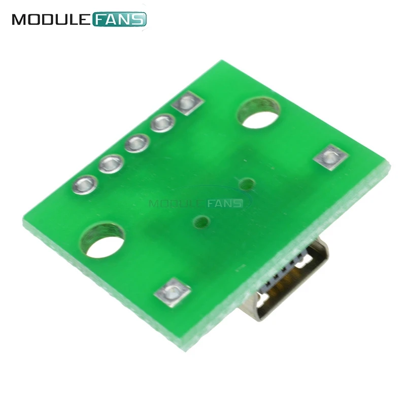 5 шт. мини USB адаптер DIP для 2 54 мм печатной платы DIY плата модуля питания|usb supply|usb tousb