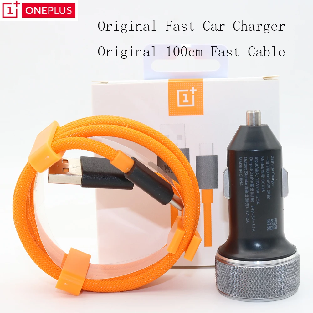 

Original Oneplus 7 Fast Car Charger & USB 3.1 Quick Charge Data Fast Type-C Cable For Oneplus 2 3 3T 5 5T 6 6T 7