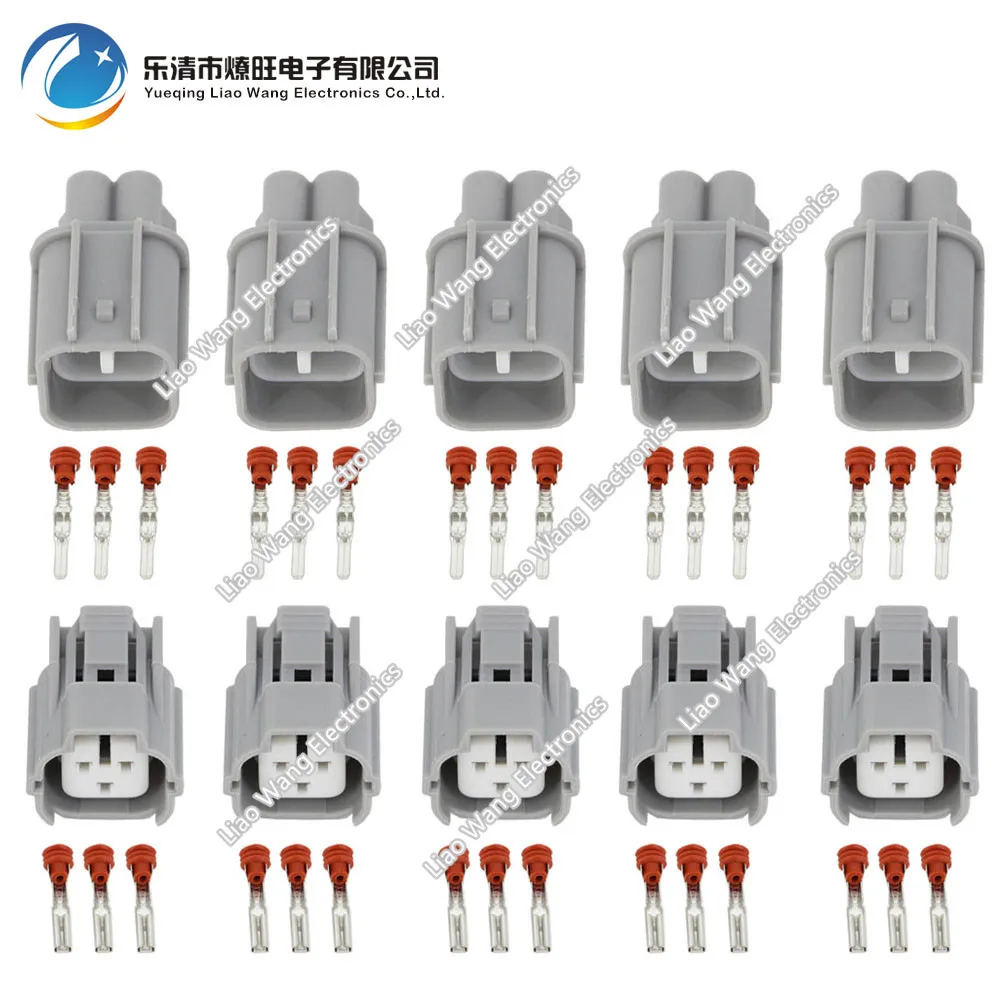 

5 Sets DJ7038-2-11/21 3 Pin Female And Male Auto Car Connector Automotive Plug Camshaft Sensor Socket For Toyota