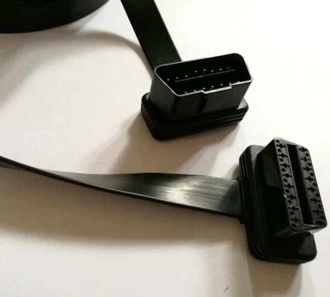 FINETRIP OBD2/II 16 Pin плоский кабель для лапши штекер к гнезду 5 м удлинитель адаптер