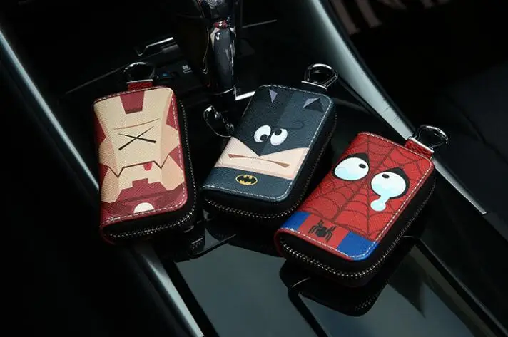 New Car Key Bag Special offer Cartoon Marvel Car Key Case Cover Multi Function Key Case For Most Car