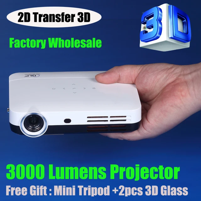 Portable 3000 Lumens Dlp Projector Pocket Mini Full Hd Portable 3000 Lumens Dlp Projector Pocket Mini Full Hd Smart 2d Convert 0 5kg Theater Gl Free