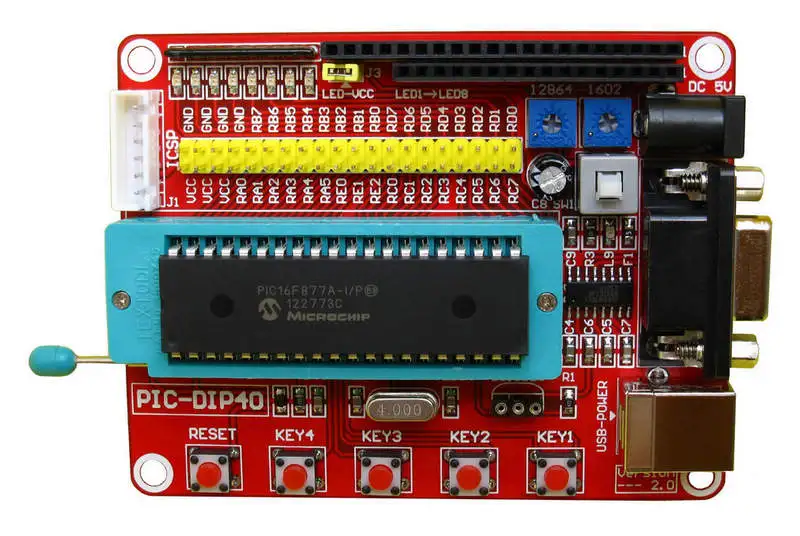 Минимальный Системы Совета PIC18F4520 развитию один микрокомпьютер