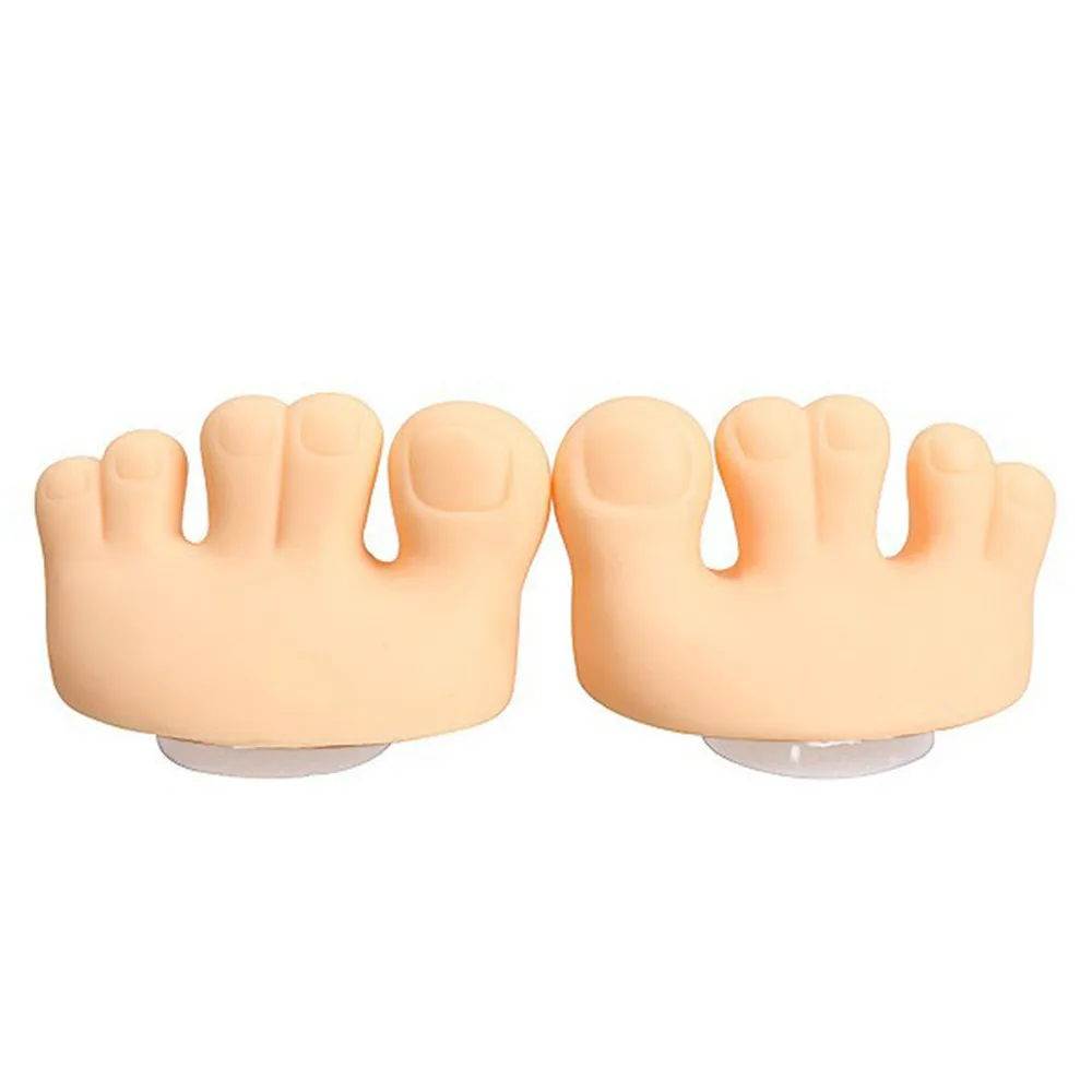 

Creative Funny Cute Toe Foot Shaped Removable Pen Pencil Toothbrush Rubber Holder Stand Mount Seat Rack With Suction 23Jul 5