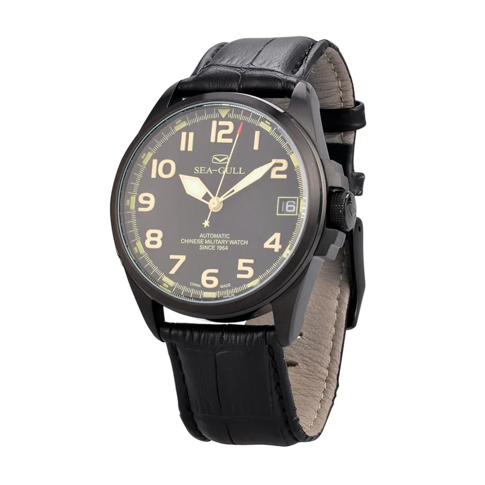 D813.581 автоматические механические мужские часы с автоматическим заводом(черный циферблат