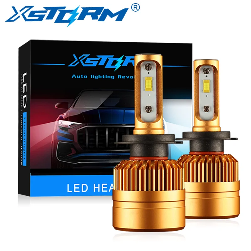 

XSTORM Car Headlight H7 LED H4 LED H1 H3 H8 H11 HB4 HB3 9006 9005 H27 Auto Bulb with Philips Chips 8000LM Lamp 6000K 12V Light