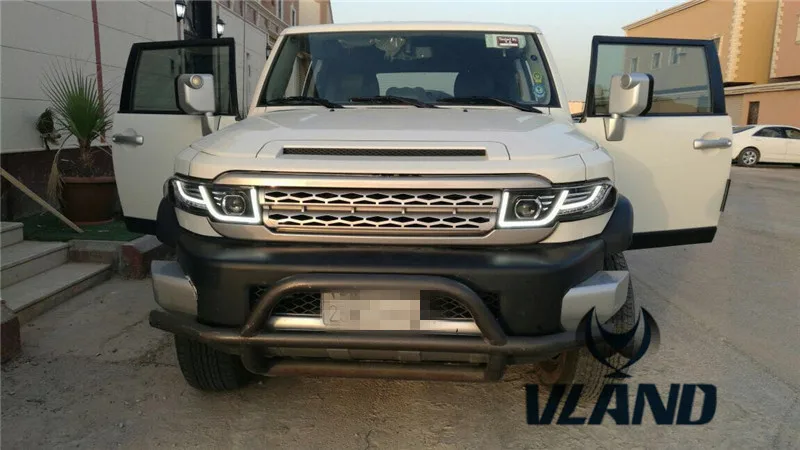 

VLAND manufacturer for Car FJ Cruiser LED Headlight+Taillight+Front Grill Plug and Play Design Fit Model 2007-2015