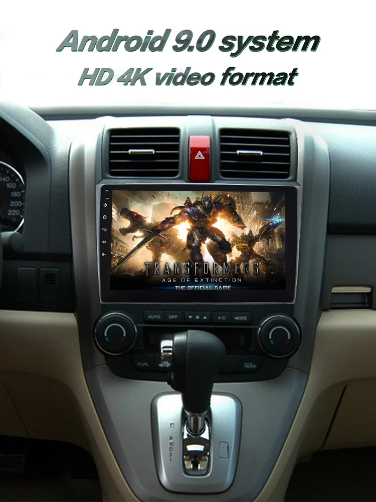 Excellent 4G Lte Android 9.0 Car multimedia navigation GPS DVD player For Honda CRV 2007-2011 years IPS  screen Radio stereo 3