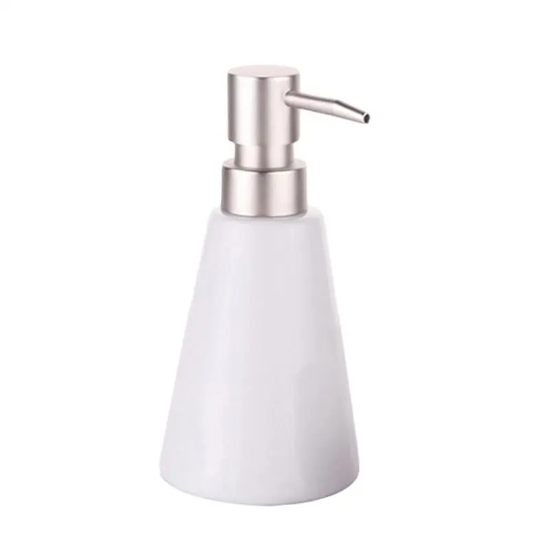 

1pc Lotion Bottle Ceramic Simple Empty Conical Toiletry Bottle Container for Lotion Shampoo Shower Gel