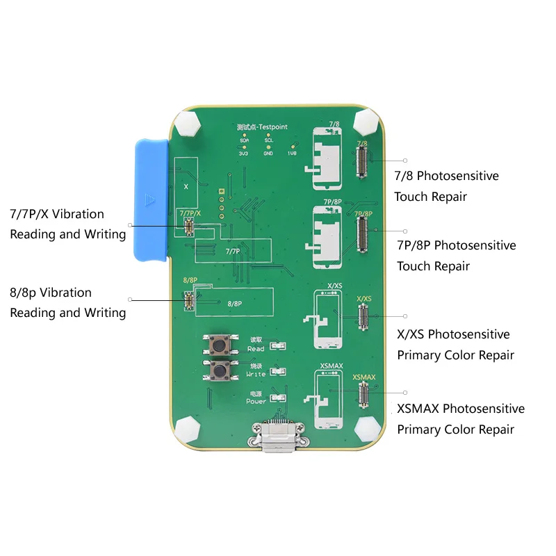 

JC D8 Photosensitive Proximity Light Sensor Data Backup Read WRITE AND VIBRATION REPAIR MODULE FOR IPHONE 7/7PLUS/8/8 PLUS