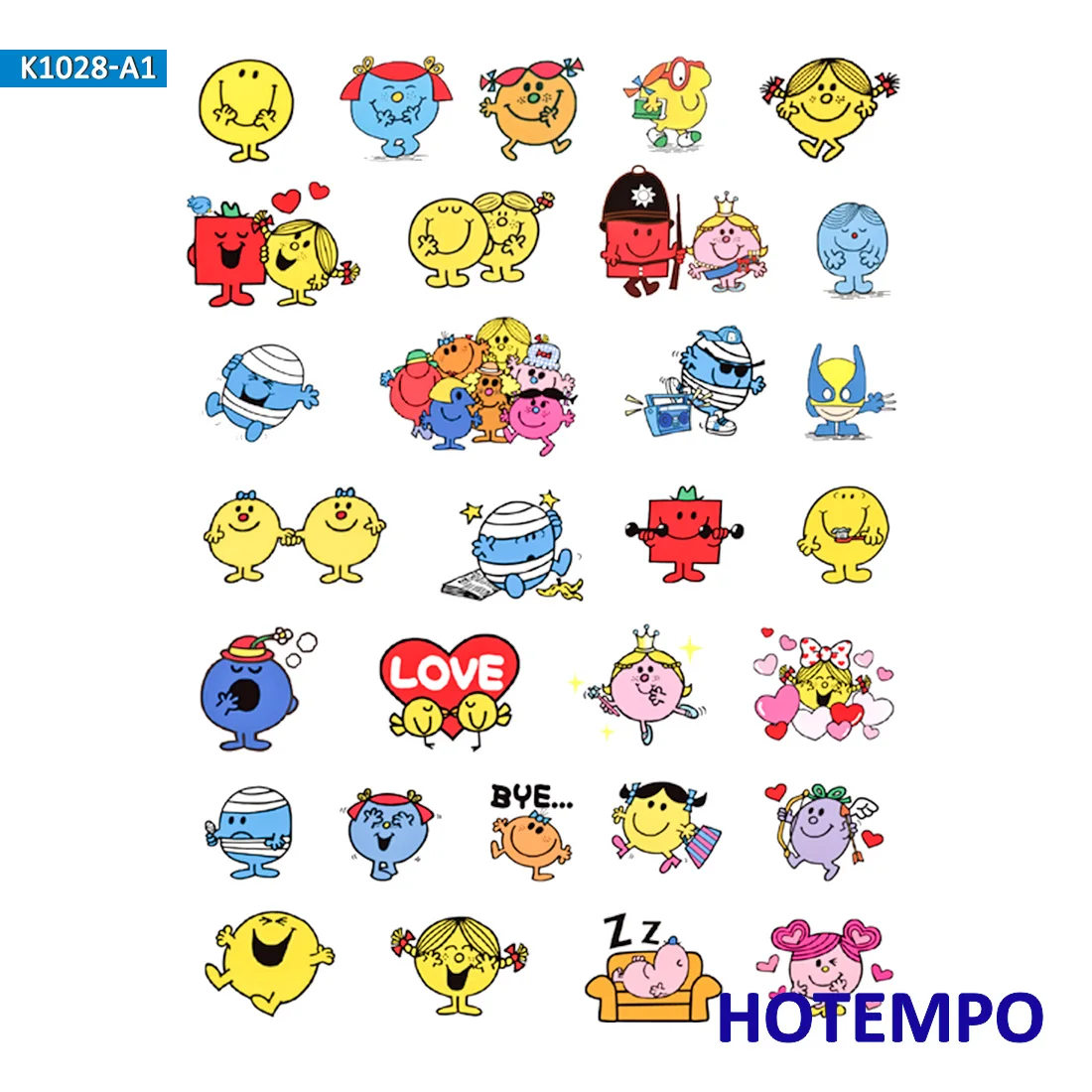 Mr. men Little Miss мультфильм наклейки для девочек Дети подарок DIY письмо дневник в стиле Скрапбукинг Канцелярские наклейки Pegatinas