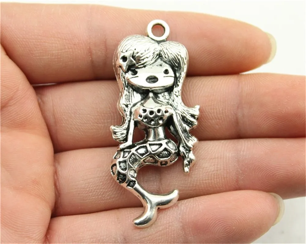 Buy WYSIWYG 2pcs 54x22mm Pendant Mermaid Mermaid Charm