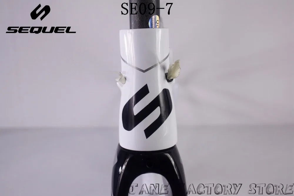 Top 2018 SE09-7 glossy carbon road bike frame Sequel brand hot selling T1000 carbon fiber cycling bike frame 5