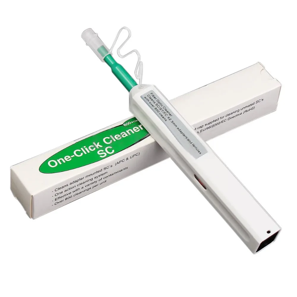 

5pcs SC One Click Cleaner Tool Fiber Optic Cleaning Pen for SC/FC/ST Connector 2.5mm SC FC ST Adapter