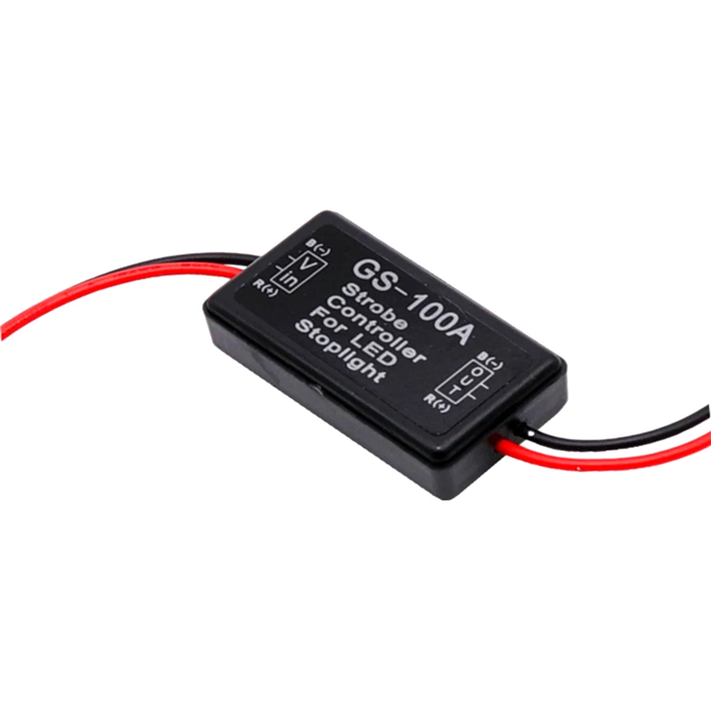 

Auto Car 12V GS-100A LED High Position Brake Tail Stop Light Strobe Flash Flashing Controller Box LED Lights KC051+