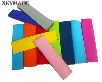 

200pcs/lot Neoprene Popsicle Holders Pop Ice Sleeves Ice Pop Sleeve Party Drink Pop Freezer 10 Kinds Color
