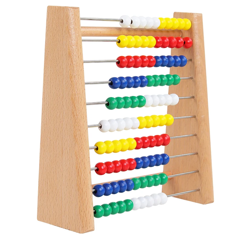 Деревянные Abacus детские математические игрушки Математика расчет рамки деревянные игрушки Раннее Обучение Монтессори Развивающие игрушки для детей