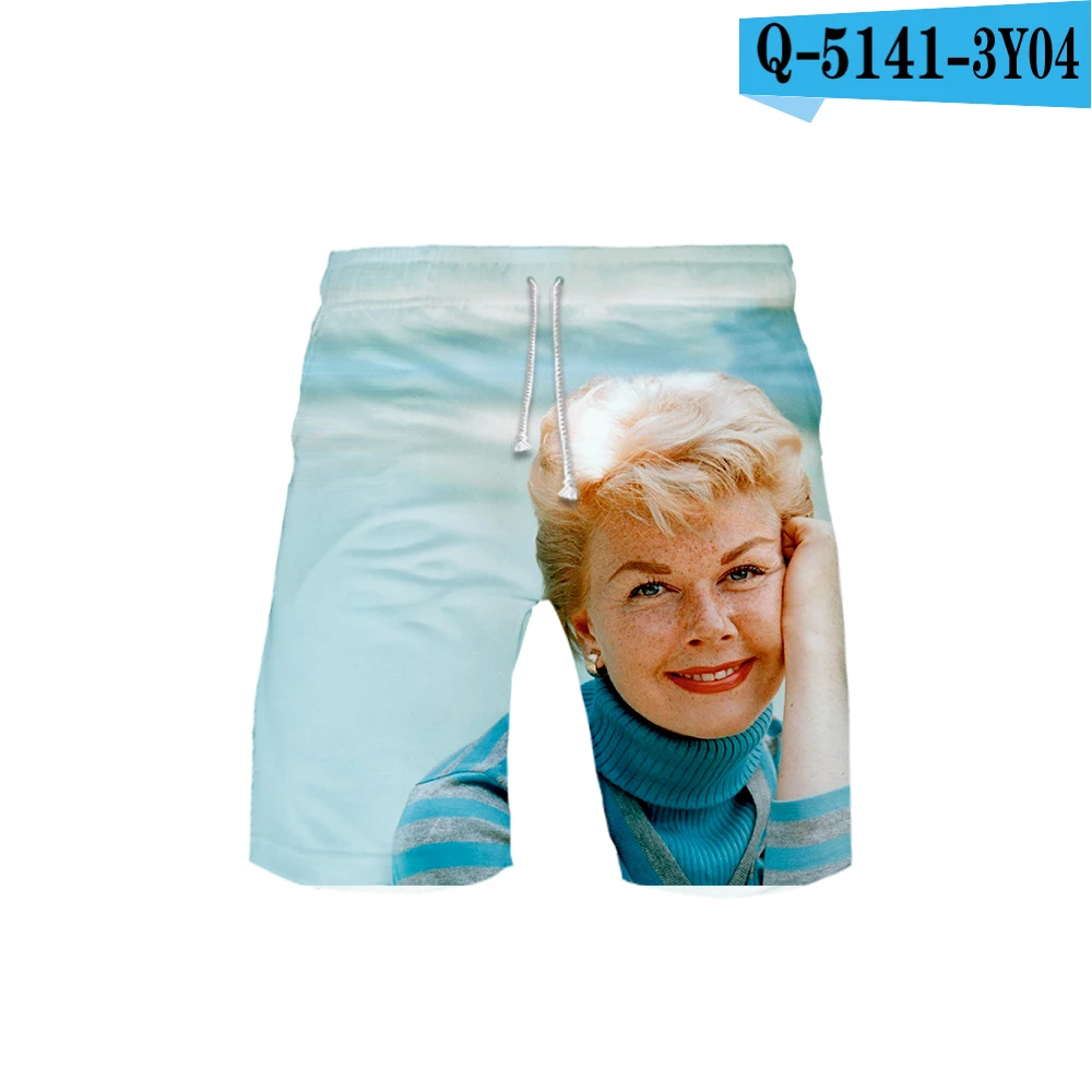 Женские 3D Doris Day templar 3 DBoard шорты летние новые быстросохнущие пляжные шорты мужские хип-хоп Короткие штаны пляжная одежда - Цвет: E