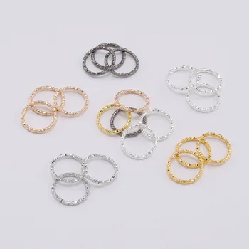 50-100pcs 8-20mm Rotonda Anelli di Salto Contorto Aperto Split Rings anelli di salto Connettore Per Monili I Risultati Forniture stoffa FAI DA TE 1