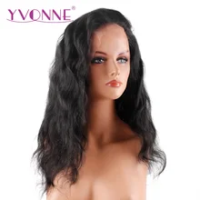 YVONNE 180% Density Brazilian Virgin Hair Body Wave Lace Front Human Hair Wigs Natural Color Free Shipping