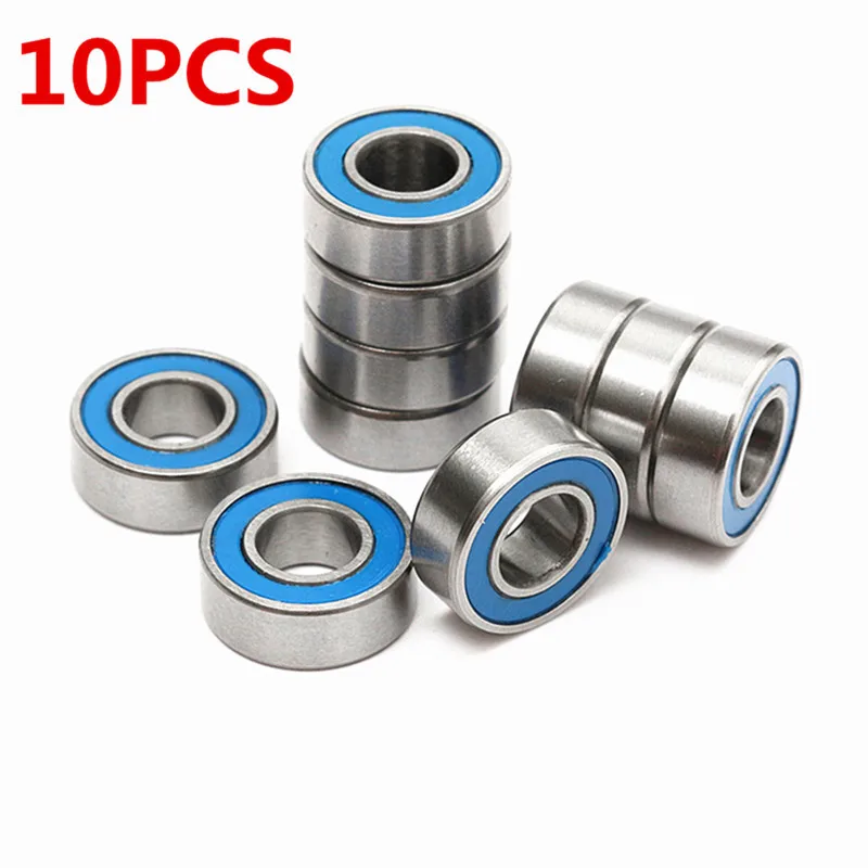

5*11*4 mm 10 Pieces of MR115 2RS Ball Bearings For RC Car For Traxxas Slash Rustler Stampede Wheel Deep Groove Ball Bearings