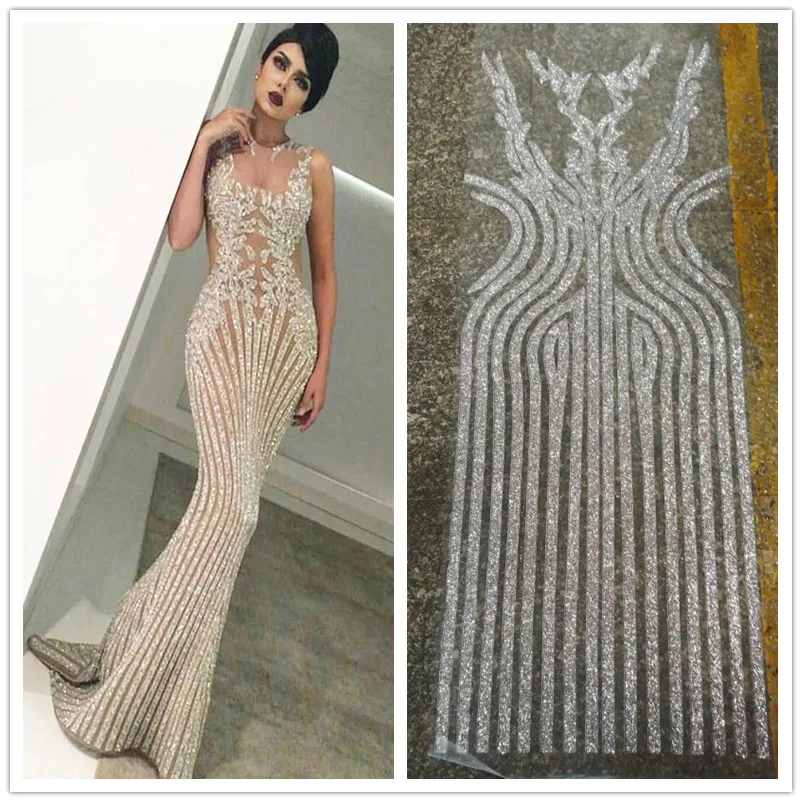 

Nigerian Lace Fabrics African Glitter Lace Fabric Latest African Laces 2018 French Bridal Tulle Lace Fabrics Wedding Gold L1663B