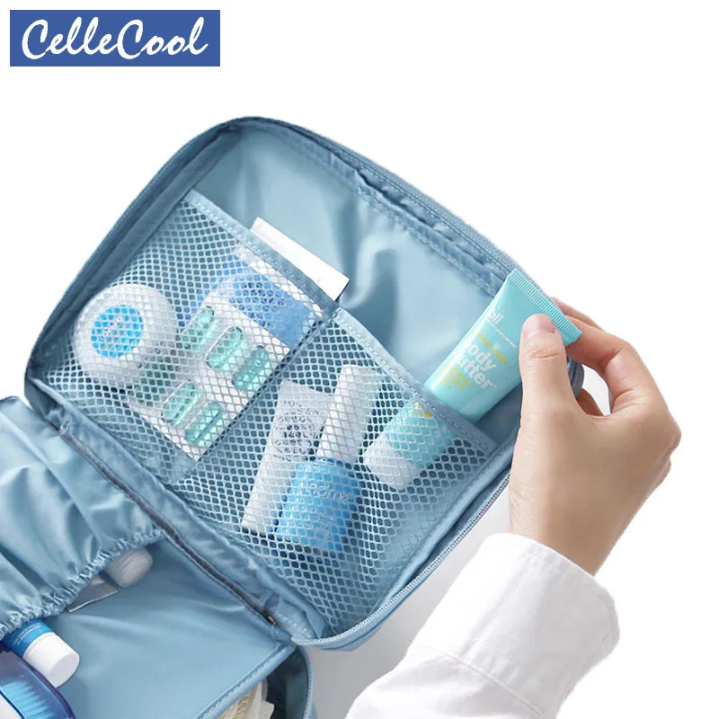 حار بيع متعددة الوظائف السفر التجميل حقيبة المرأة حقائب مكياج مستلزمات المنظم للماء الإناث تخزين المكياج حالات