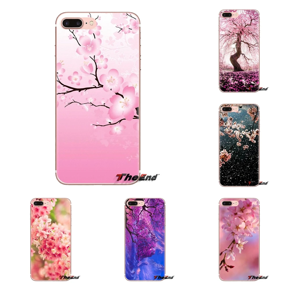 For Xiaomi Redmi 4A S2 Note 3 3S 4 4X 5 Plus 6 7 6A Pro Pocophone F1 Phone Shell Covers Flower Japan sakura Cherry blossoms Pink |