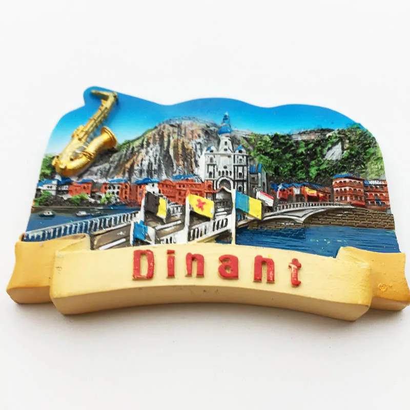 Бельгия Dinant Sax Hometown Red Spot туристический сувенир окрашенные магниты на холодильник