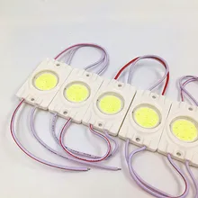 Светодиодный модуль 2,4 Вт COB подсветка для рекламного дизайна светодиодный модуль супер яркое освещение DC12V водонепроницаемый 20 шт./лот Теплый/белый