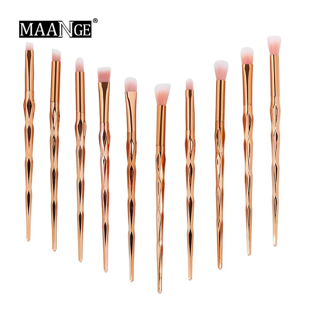 

4/10 Pcs/Set Eye Makeup Brushes Set Rhinestone Makeup Brushes Tools Powder Foundation Eye Shadow Cosmetics Brushes for Make Up