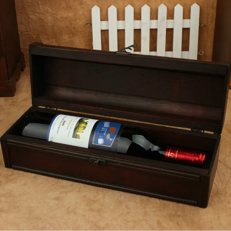 1 шт., роскошная винтажная деревянная коробка для хранения вина, свадебный стол, Подарочная коробка, органайзер для хранения домашних запасов, украшение